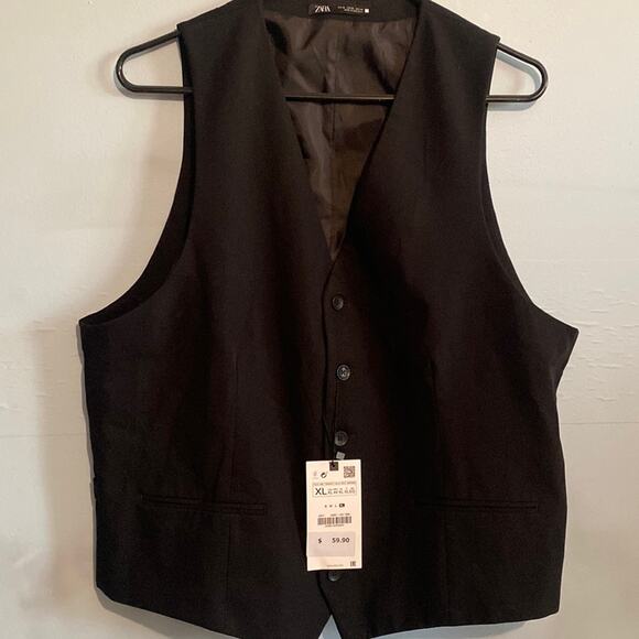 Zara Slim Waist Coat Vest - Picture 1 of 2